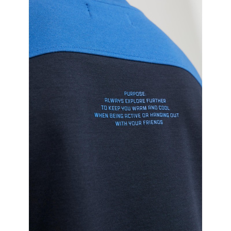 JACK & JONES Junior Activ Block Sweatshirt - Navy Blazer
