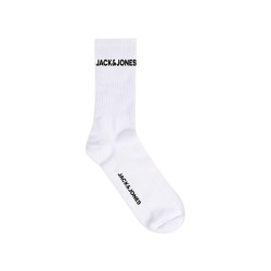 JACK & JONES Junior Nasic Logo Tennis Sokker 5-Pak - Hvid