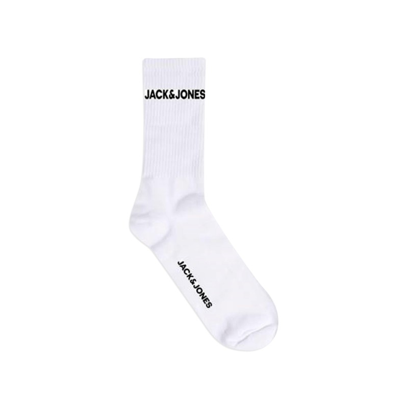 JACK & JONES Junior Nasic Logo Tennis Sokker 5-Pak - Hvid