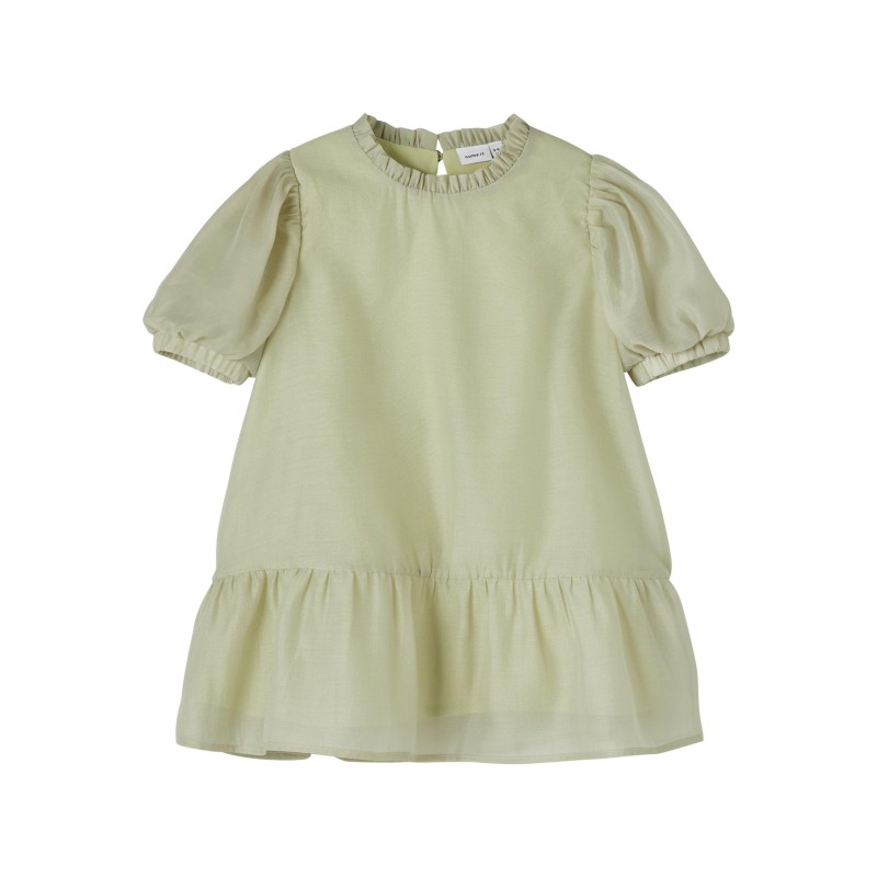 NAME IT Mini Kortærmet Kjole - Desert Sage