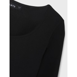 LMTD Rova Langærmet Kort Top - Sort