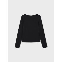 LMTD Rova Langærmet Kort Top - Sort