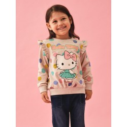 NAME IT Jasa Hellokitty Sweat Unb Vde - Peyote Melange