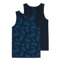 NAME IT Mini Gamer Tanktop 2-pak - Dark Sapphire