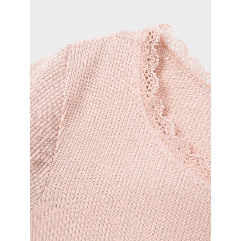 NAME IT Mini L/S Kab Bluse - Sepia Rose