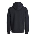 JACK & JONES Plus Bradley Sweat Zip Hood - Sort