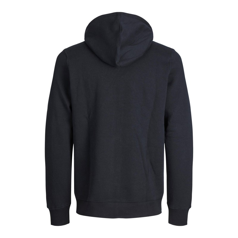 JACK & JONES Plus Bradley Sweat Zip Hood - Sort