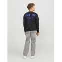 JACK & JONES Junior Chris Relaxed Jeans - Grey Denim