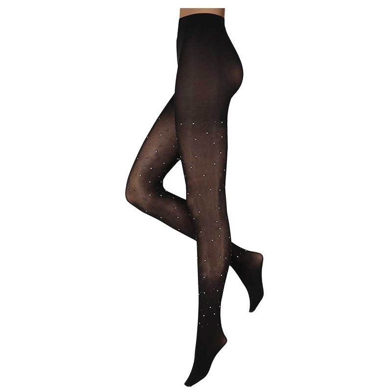 Fantasy Rhinesten 100den Tights - Sort