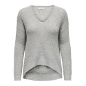 JDY New Megan Strik Pullover - Cloud Dancer