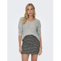 JDY New Megan Strik Pullover - Cloud Dancer