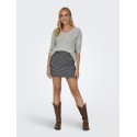 JDY New Megan Strik Pullover - Cloud Dancer
