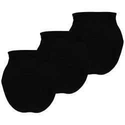 Bambus Dame Højtaljet Trusse Seamless 3-Pak - Sort