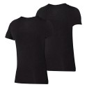 Bambus Basic Dame Kortærmet T-shirt 2-Pak - Sort