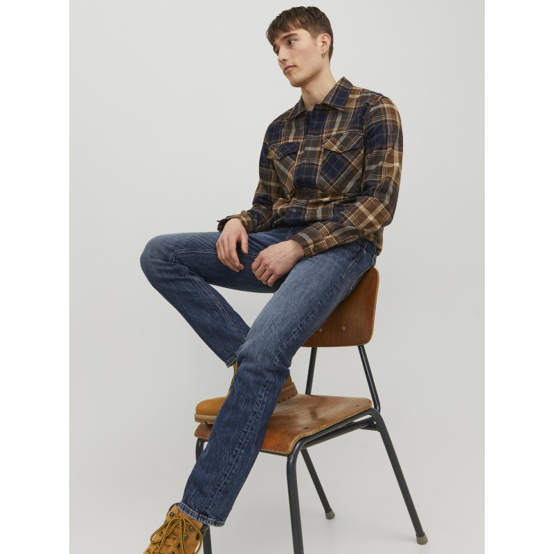 JACK & JONES Mike Tappered Comfort Fit - Blue Denim