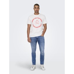 ONLY & SONS Weft Regular Bukser - Medium Blue Denim