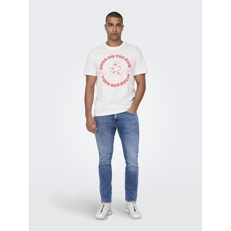 ONLY & SONS Weft Regular Bukser - Medium Blue Denim