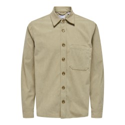 ONLY & SONS Onstile Corduroy 0111 Shirt - Chinchilla