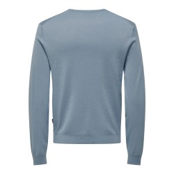 ONLY & SONS Wyler L/S Striktrøje - Mountain Spring
