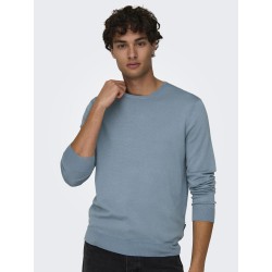 ONLY & SONS Wyler L/S Striktrøje - Mountain Spring