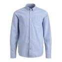 JACK & JONES Eoxford Shirt Langærmet Junior - Cashmere Blue