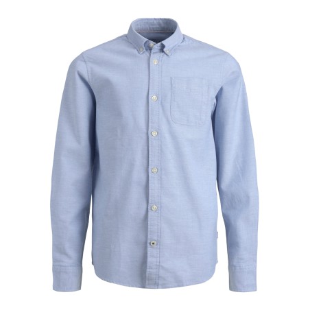 JACK & JONES Eoxford Shirt Langærmet Junior - Cashmere Blue