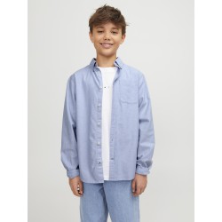 JACK & JONES Junior Oxford L/S Skjorte - Cashmere Blue
