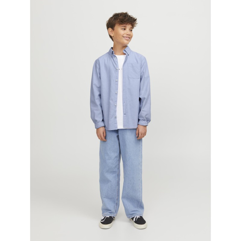 JACK & JONES Junior Oxford L/S Skjorte - Cashmere Blue