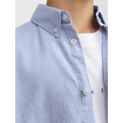 JACK & JONES Junior Oxford L/S Skjorte - Cashmere Blue