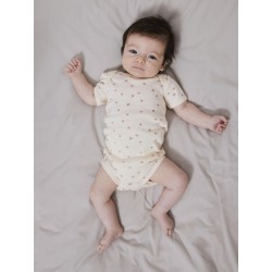 NAME IT Baby/Mini Bodystocking S/S 2-pak - Buttercream