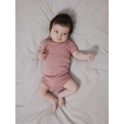 NAME IT Baby/Mini Bodystocking S/S 2-pak - Buttercream