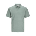 JACK & JONES Jprcc Soft Linen Blend Kortærmet Polo - Lily Pad