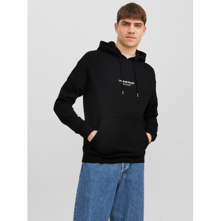 JACK & JONES Jorvesterbro Sweat Hood - Sort