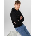 JACK & JONES Jorvesterbro Sweat Hood - Sort