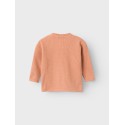 NAME IT Binno Langærmet Boxy Waffel - Cork