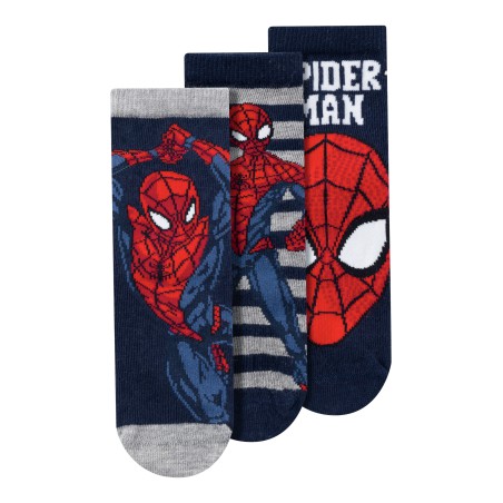 NAME IT Mini Netin Spiderman 3-pak Strømper - Dark Sapphire