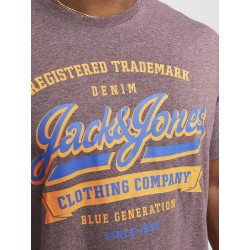 JACK & JONES Plus Logo Rund Hals T-shirt - Port Royale