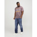 JACK & JONES Plus Logo Rund Hals T-shirt - Port Royale