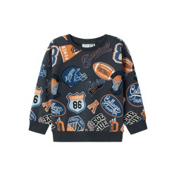 NAME IT Mini Think Sweatshirt - India Ink