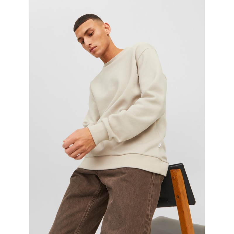 JACK & JONES Bradley Crew Sweatshirt - Moonbeam