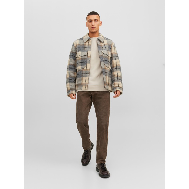 JACK & JONES Bradley Crew Sweatshirt - Moonbeam