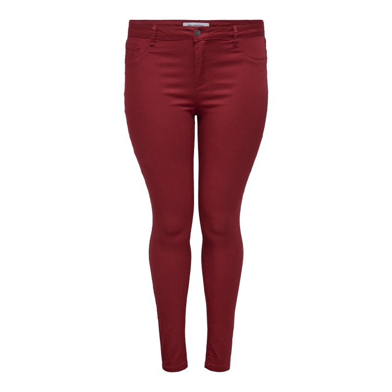 ONLY CARMAKOMA Push-up Jeans - Merlot