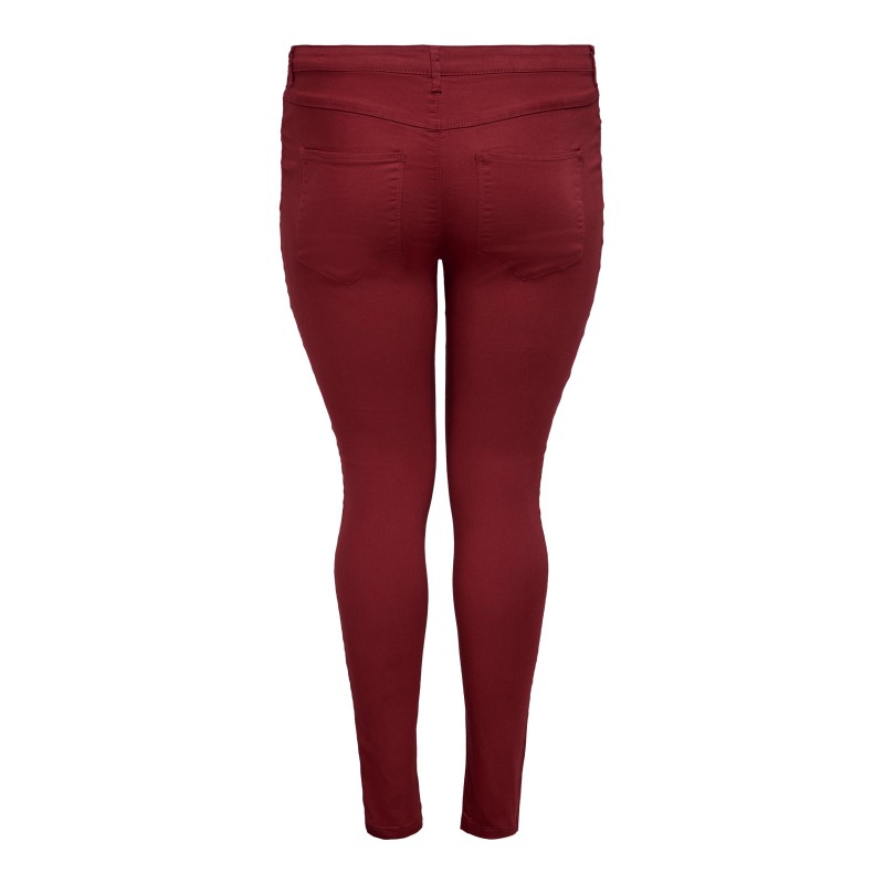 ONLY CARMAKOMA Push-up Jeans - Merlot