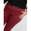 ONLY CARMAKOMA Push-up Jeans - Merlot
