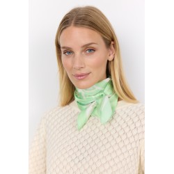 SOYACONCEPT Abida Tørklæde Med Print - Grøn / Råhvid