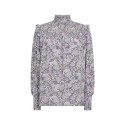 SOYACONCEPT Adine Højhalset Smock Bluse - Lilla Nuancer