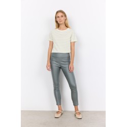 SOYACONCEPT HW Coatede 7/8 Bukser - Støvet Grøn