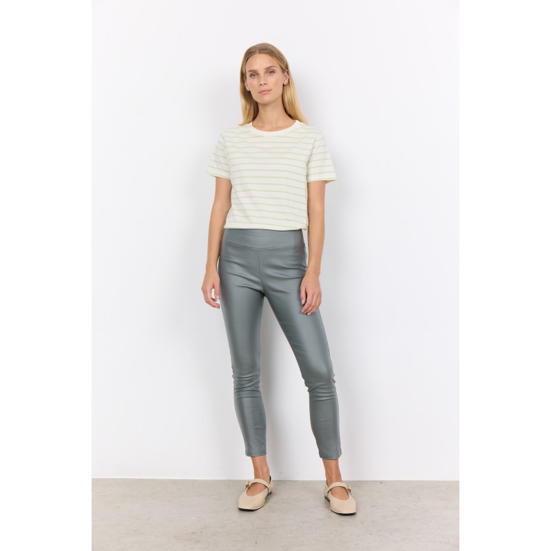 SOYACONCEPT HW Coatede 7/8 Bukser - Støvet Grøn