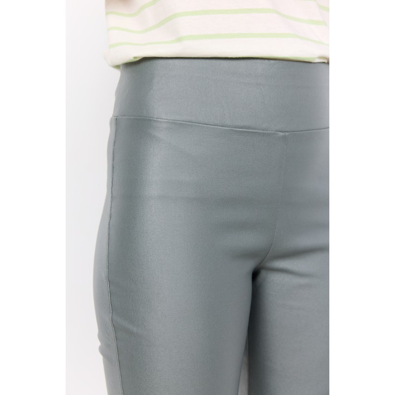 SOYACONCEPT HW Coatede 7/8 Bukser - Støvet Grøn