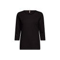 SOYACONCEPT Basis 3/4 T-shirt - Sort